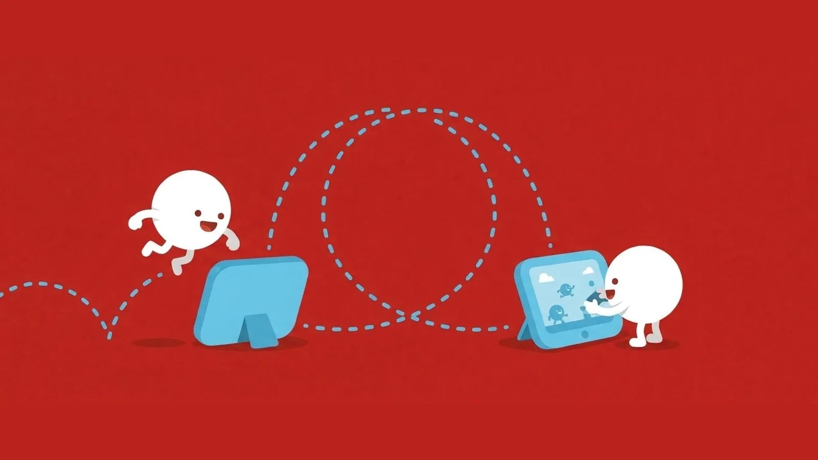 ゲストブックのアイコンから、その人のゲームのカードが開いたイラスト